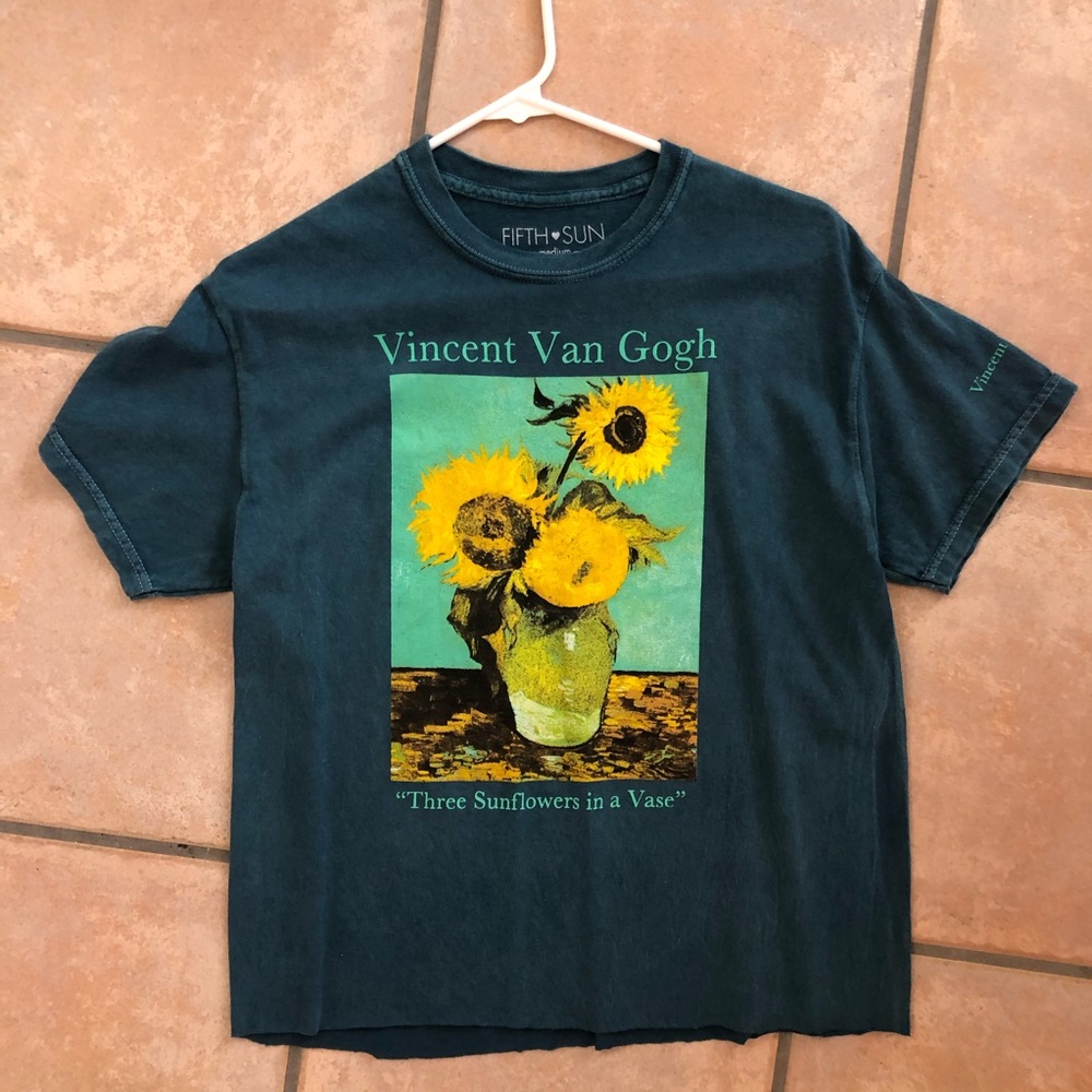 Dark green Vincent Van Gogh t shirt